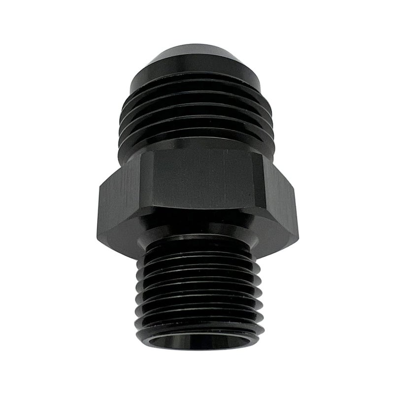 KRD PERFORMANCE أداء KRD مستقيم أسود من الألومنيوم ذكر مضيئة -10 AN10 إلى M16 x 1.5 ذكر متري أنبوب ملولب محول تركيب الوقود - Image 5